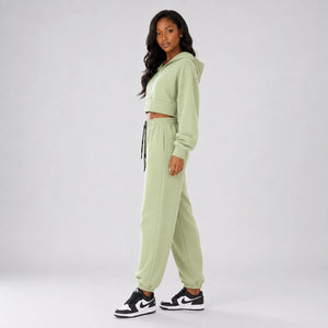 Cropped Hoodie Jogger Set WHD0606598