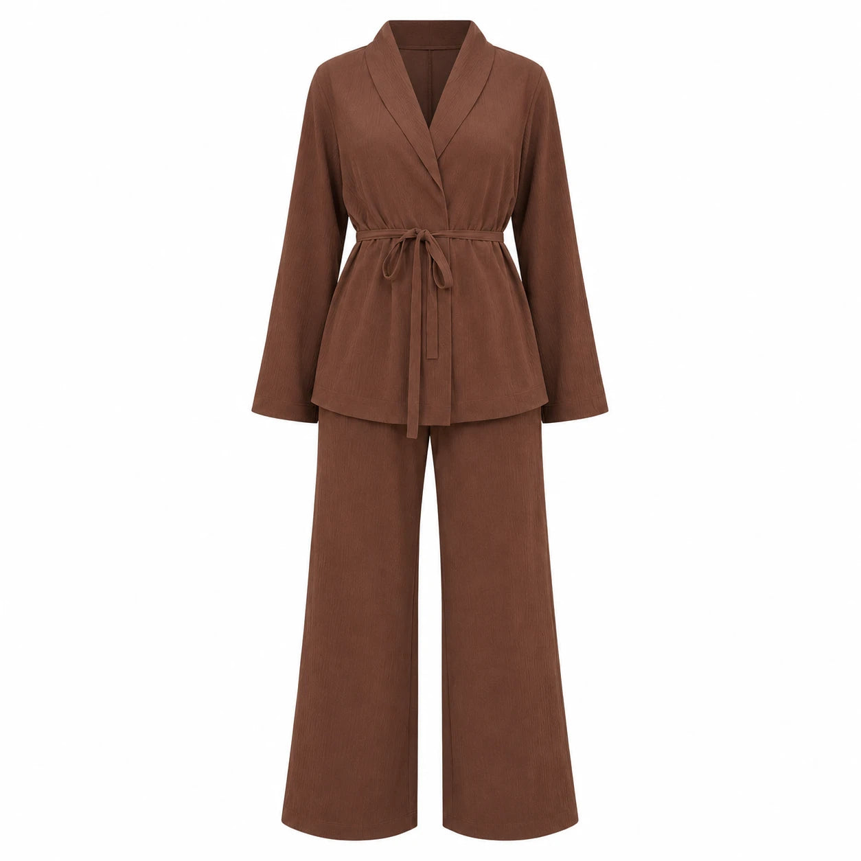 Tie-Waist Wide Leg Set WHD0606601