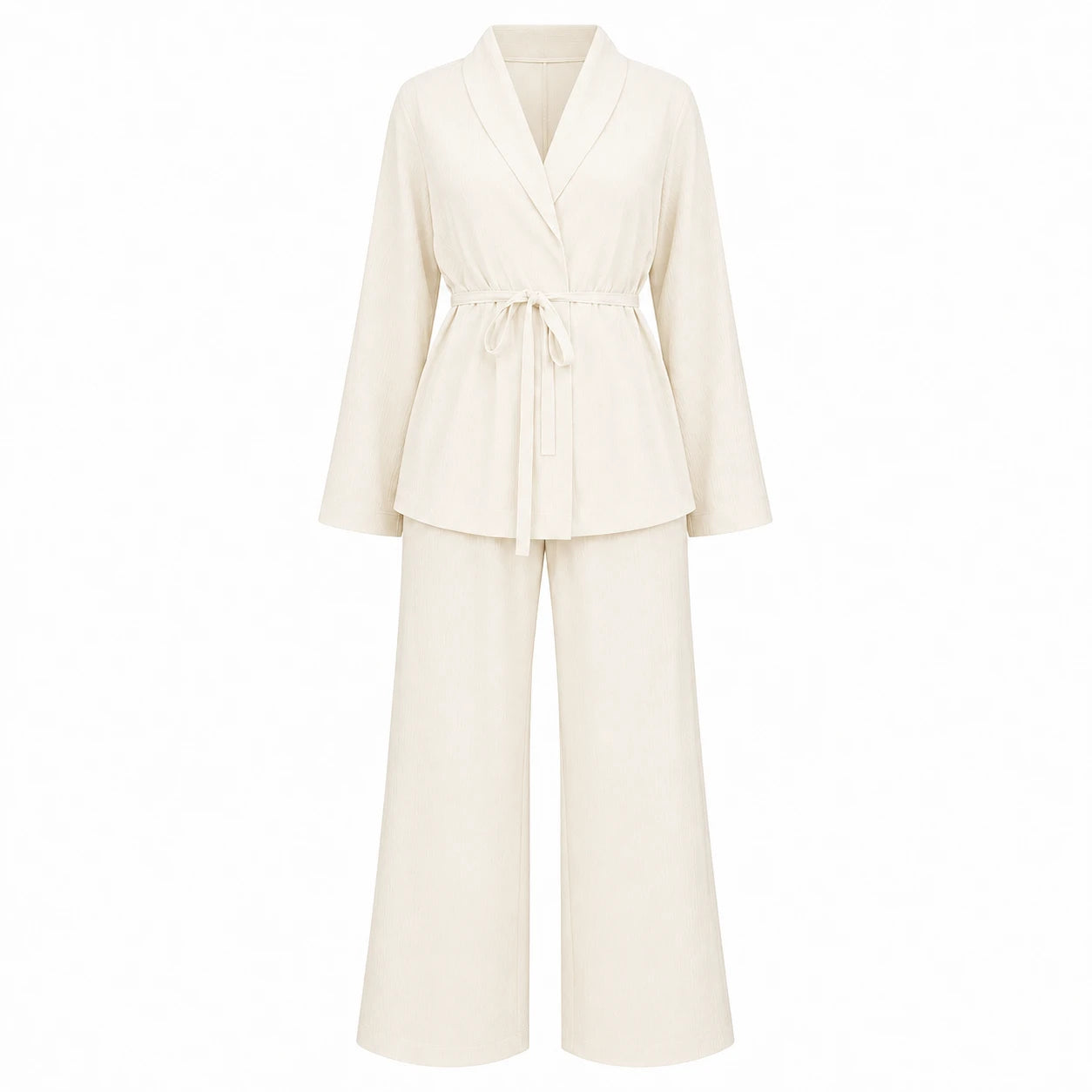 Tie-Waist Wide Leg Set WHD0606601