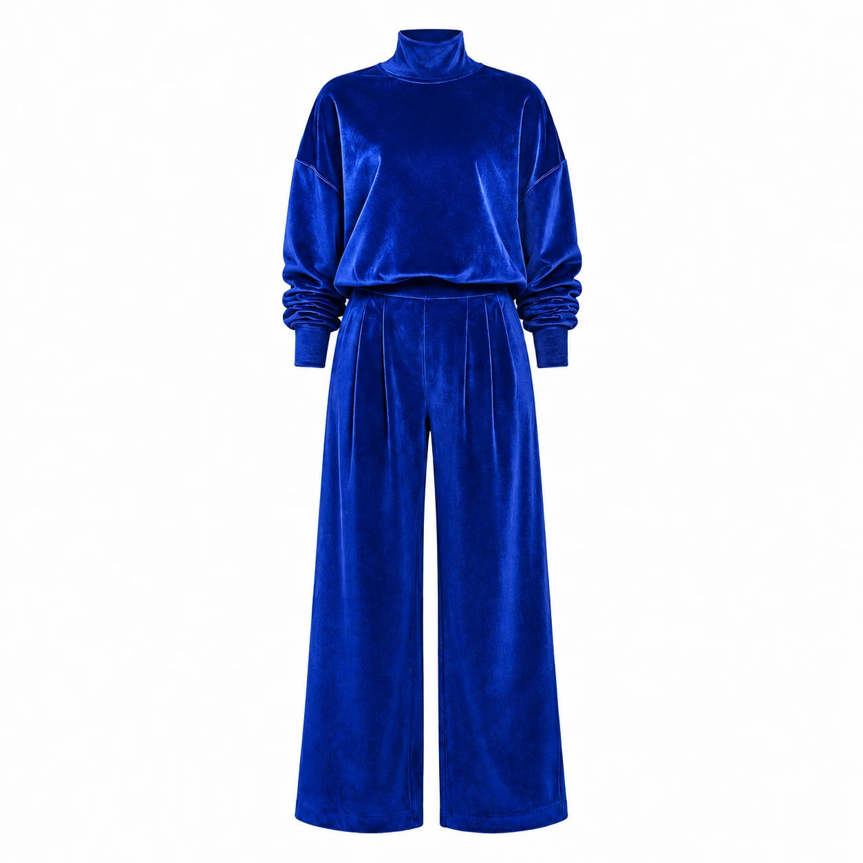 Mock Neck Wide Leg Set WHD0606606