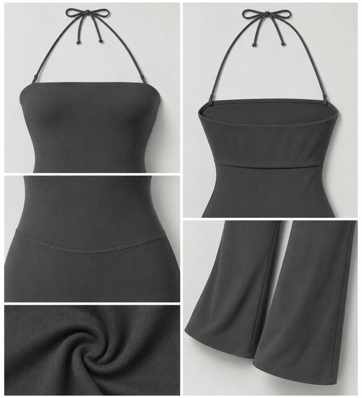 Halter Flare Leg Jumpsuit WHD0606620