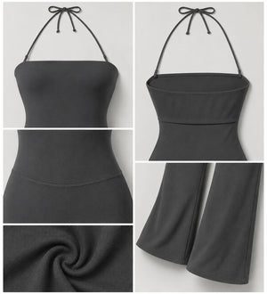 Halter Flare Leg Jumpsuit WHD0606620