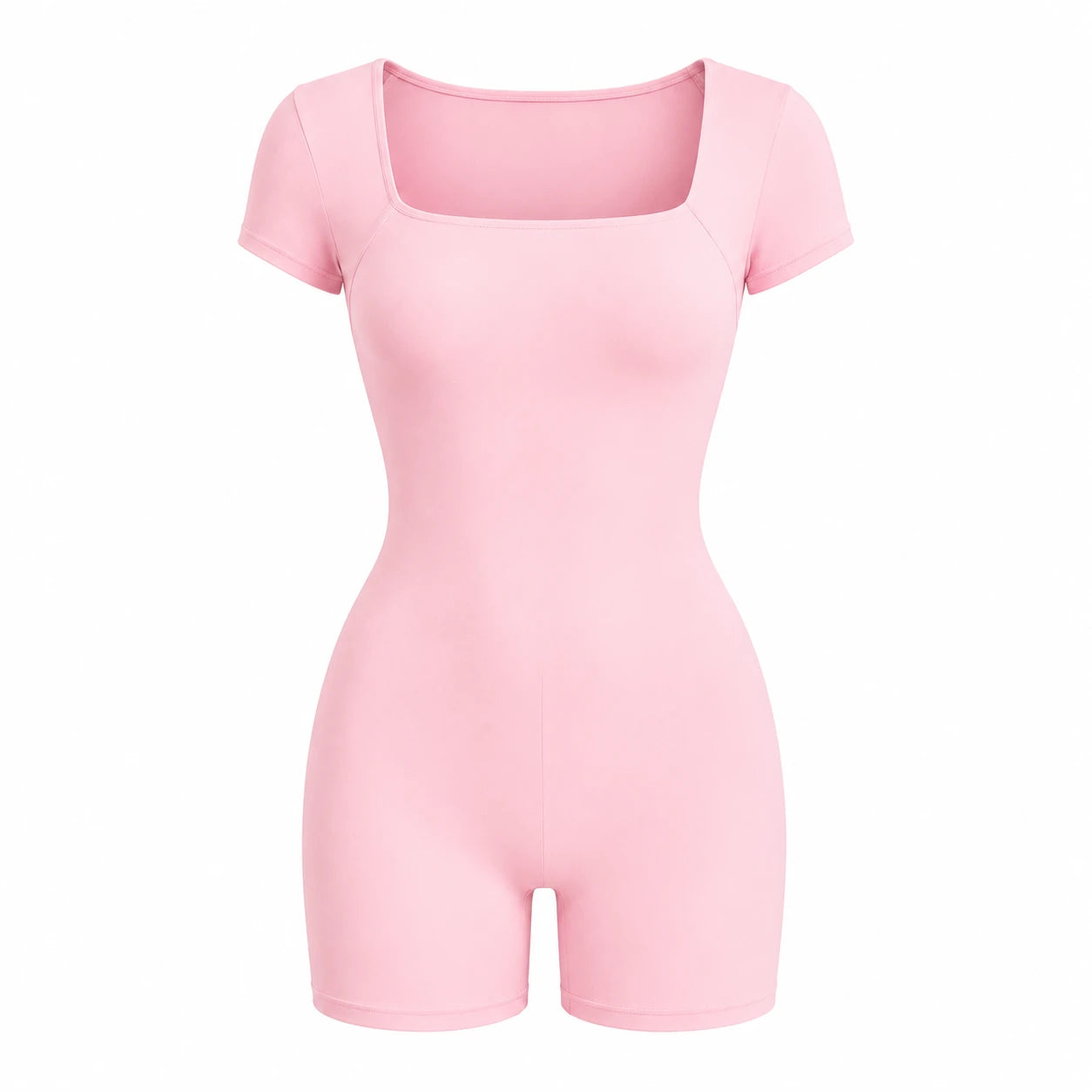 Open Back Short Sleeve Romper WHD0606622