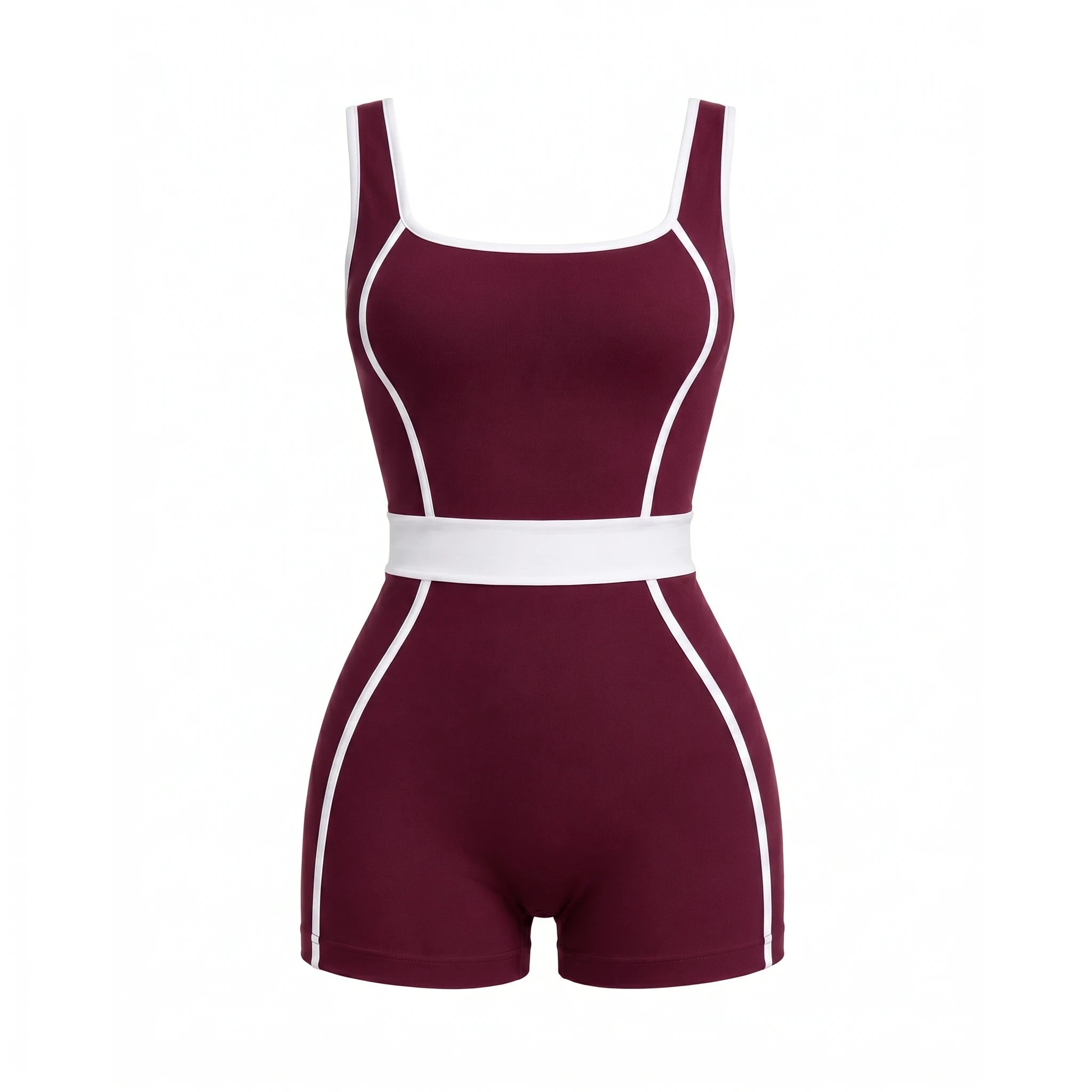 Contrast Trim Active Romper WHD0606623