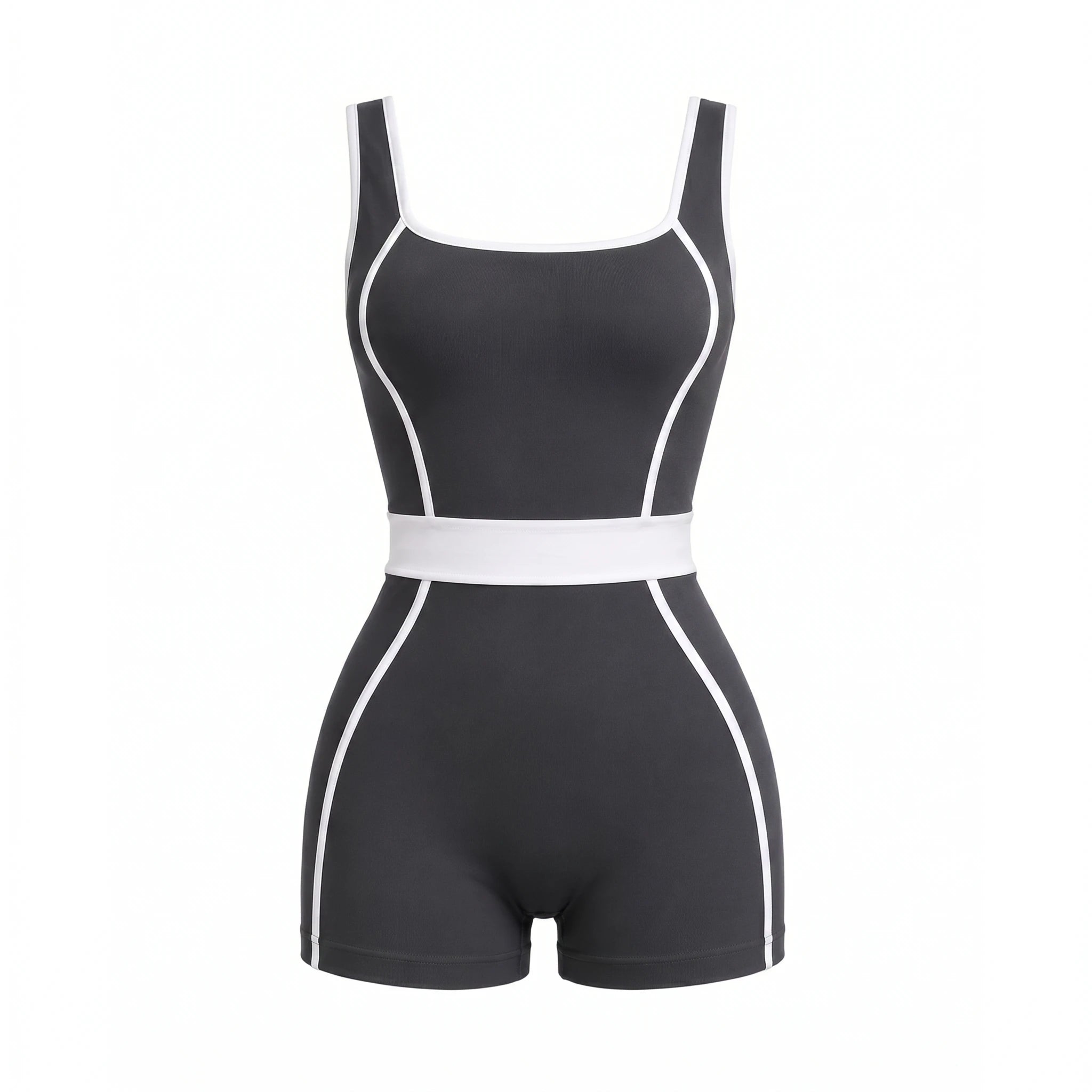 Contrast Trim Active Romper WHD0606623