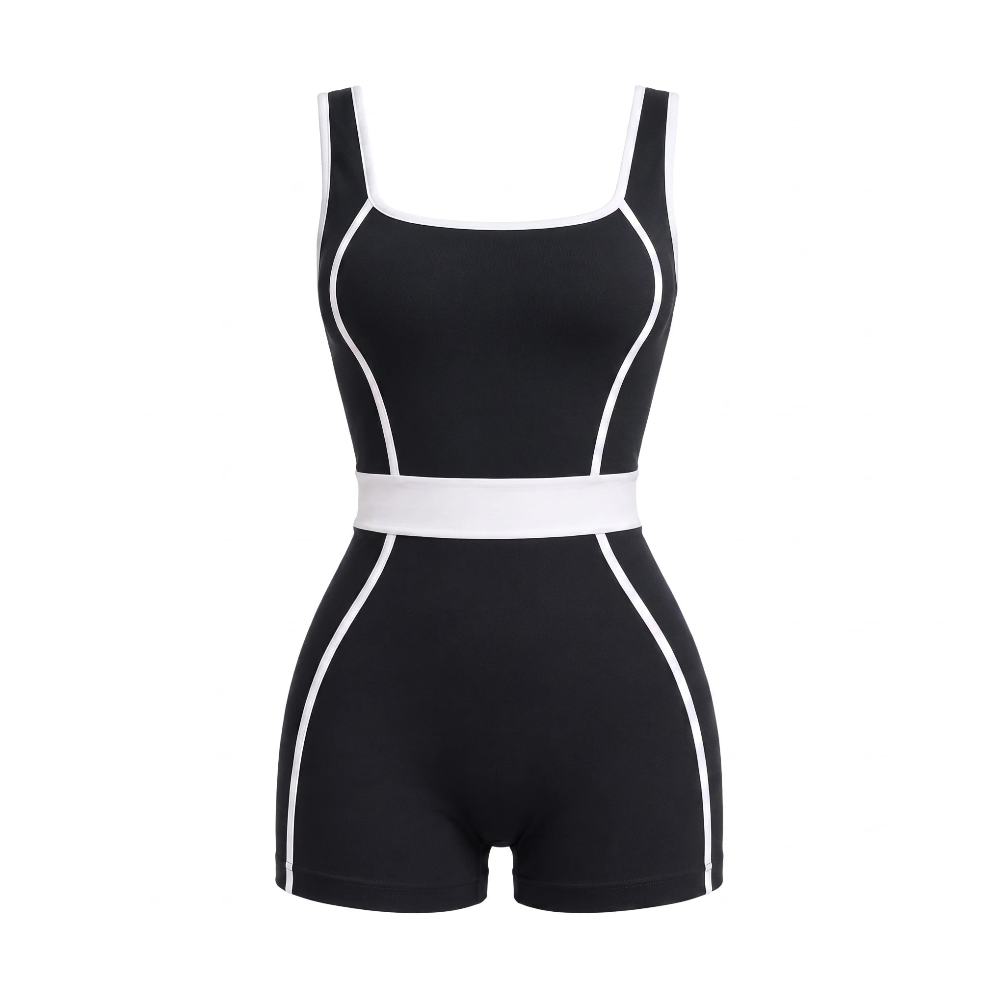 Contrast Trim Active Romper WHD0606623