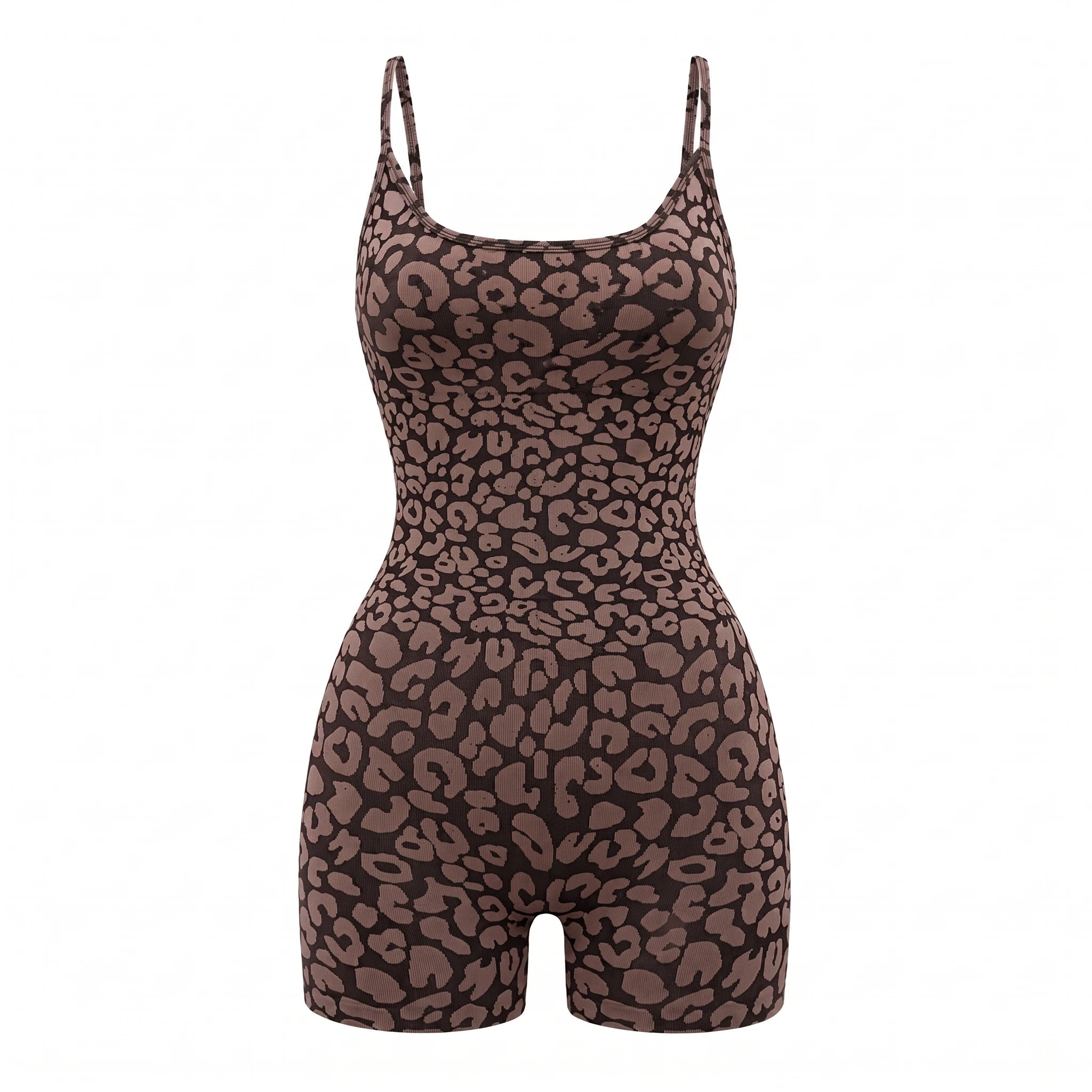 Leopard Print Active Romper WHD0606624