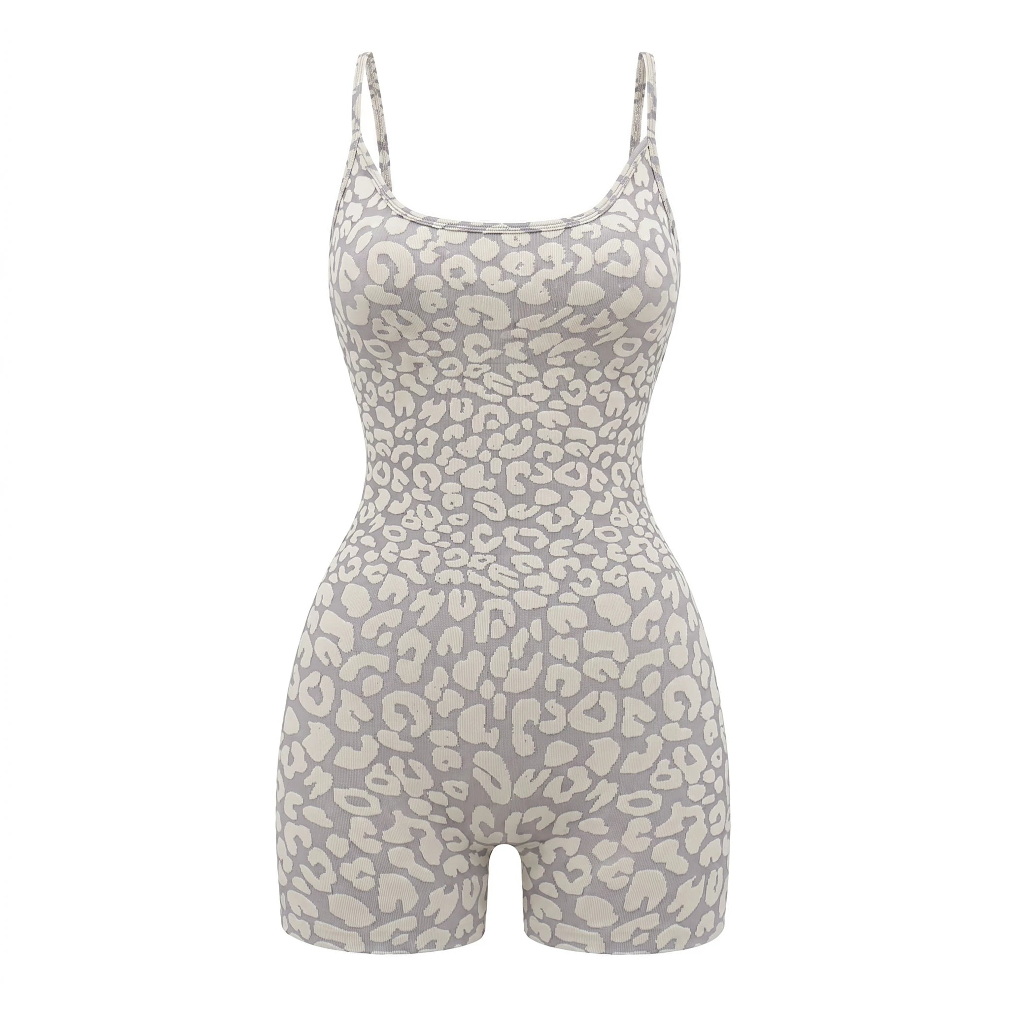 Leopard Print Active Romper WHD0606624