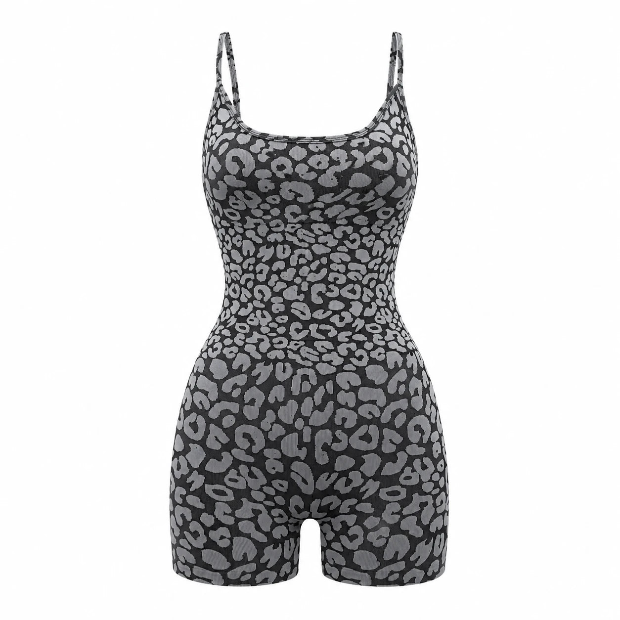 Leopard Print Active Romper WHD0606624