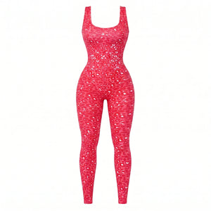 Leopard Cross-Back Active Jumpsuit WHD0606626