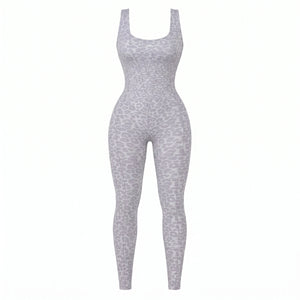Leopard Cross-Back Active Jumpsuit WHD0606626