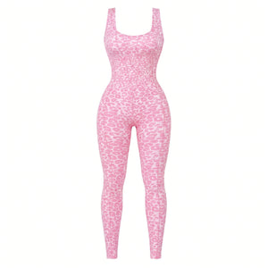Leopard Cross-Back Active Jumpsuit WHD0606626