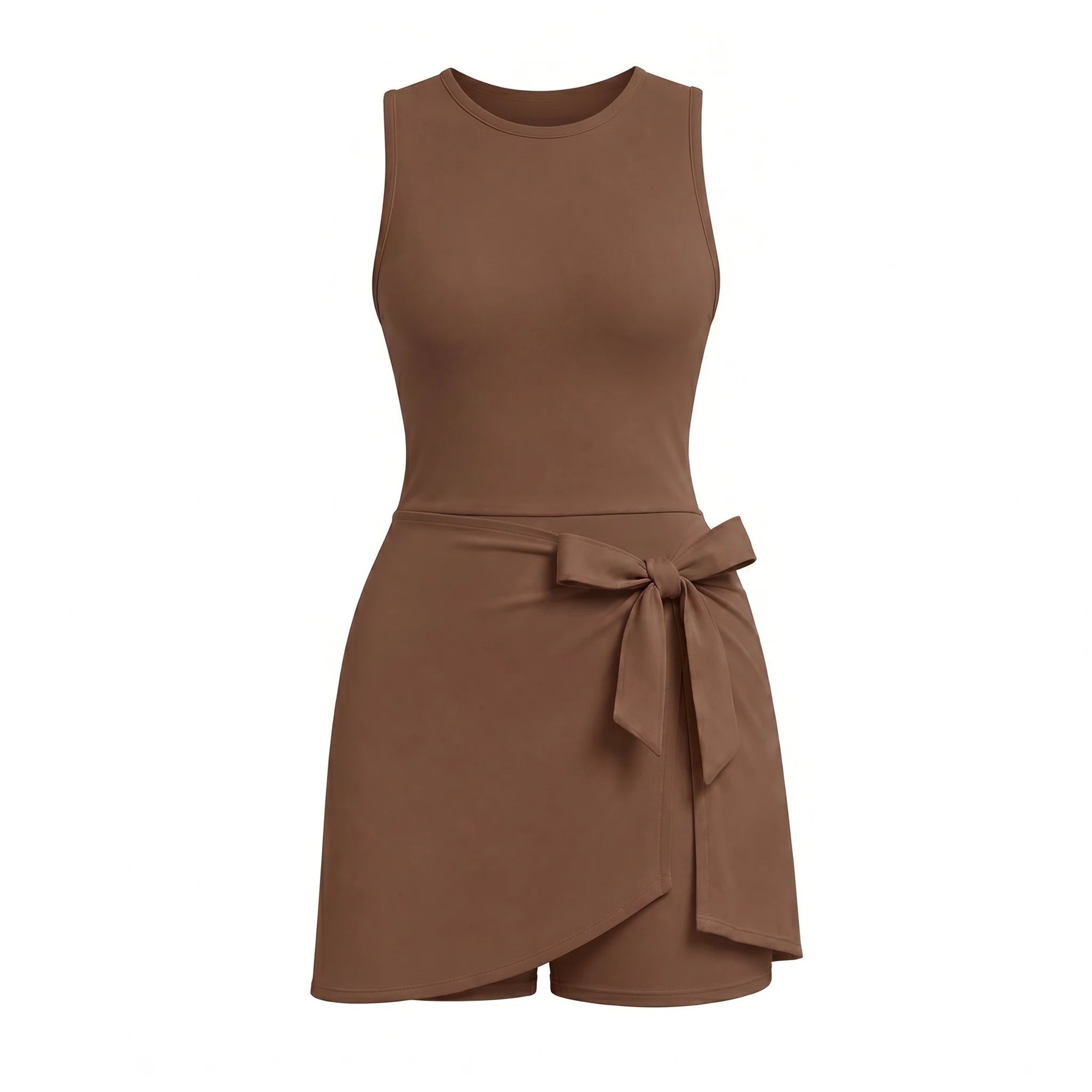 Tie Waist Tennis Romper Dress WHD0606628