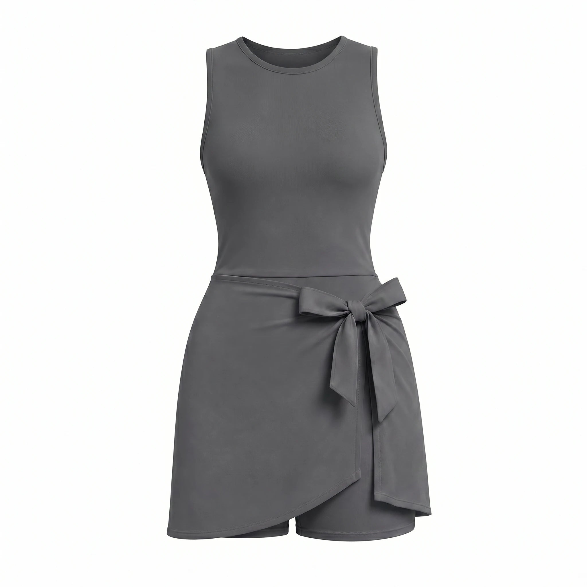 Tie Waist Tennis Romper Dress WHD0606628