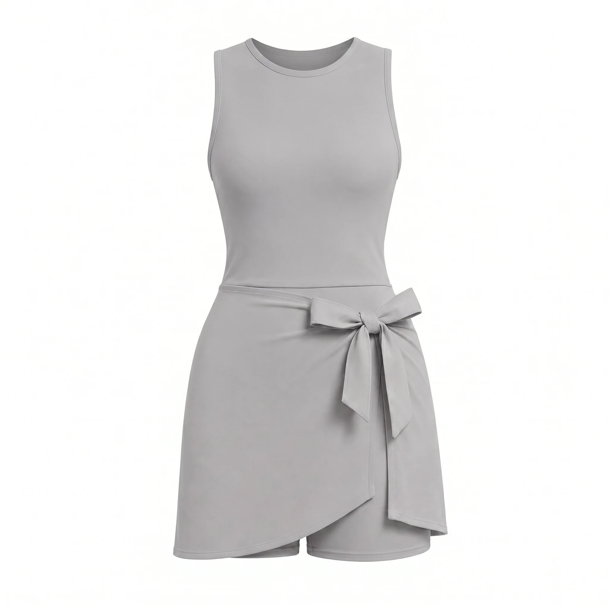 Tie Waist Tennis Romper Dress WHD0606628