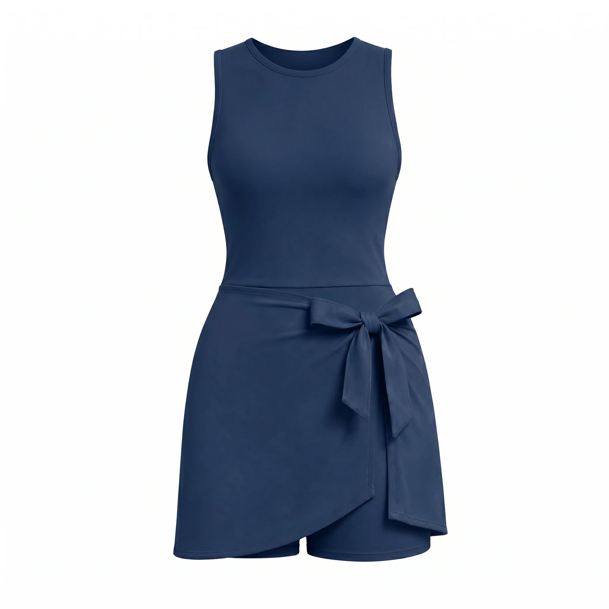 Tie Waist Tennis Romper Dress WHD0606628