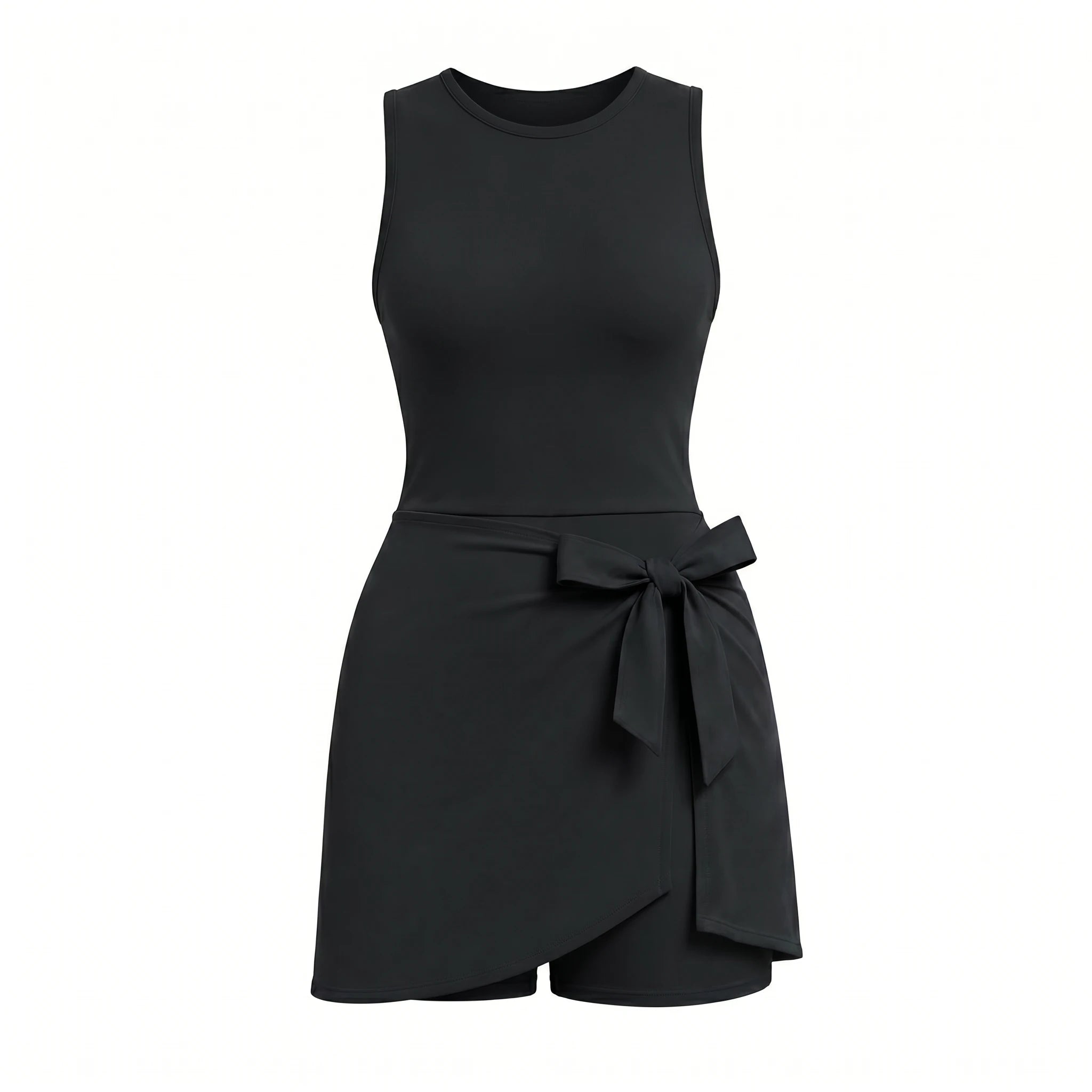 Tie Waist Tennis Romper Dress WHD0606628