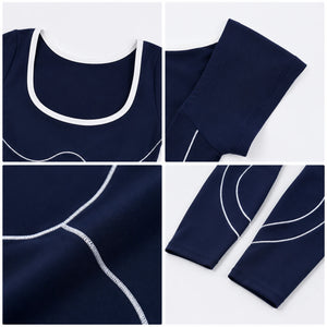 Contrast Piping Athletic Jumpsuit WHD0606632