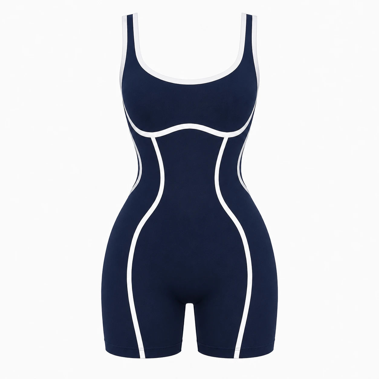 Contrast Trim Cutout Romper WHD0606633