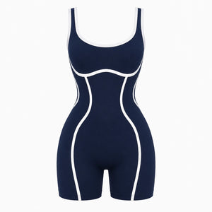Contrast Trim Cutout Romper WHD0606633