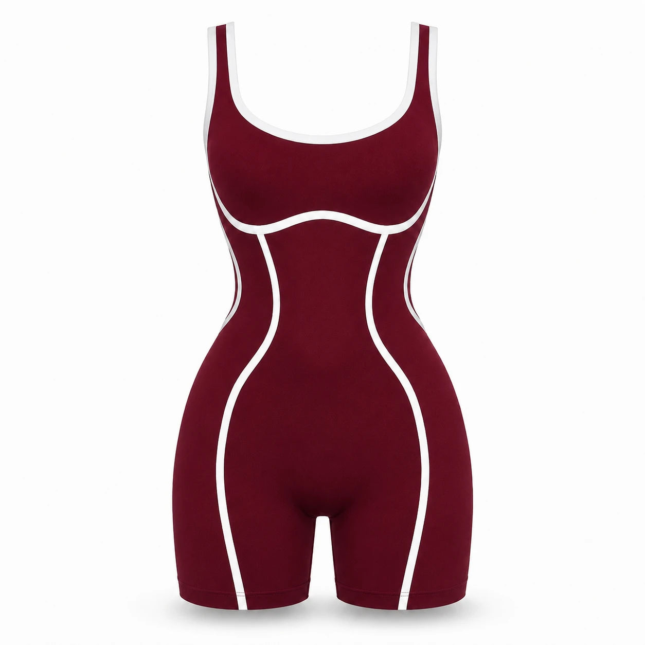 Contrast Trim Cutout Romper WHD0606633