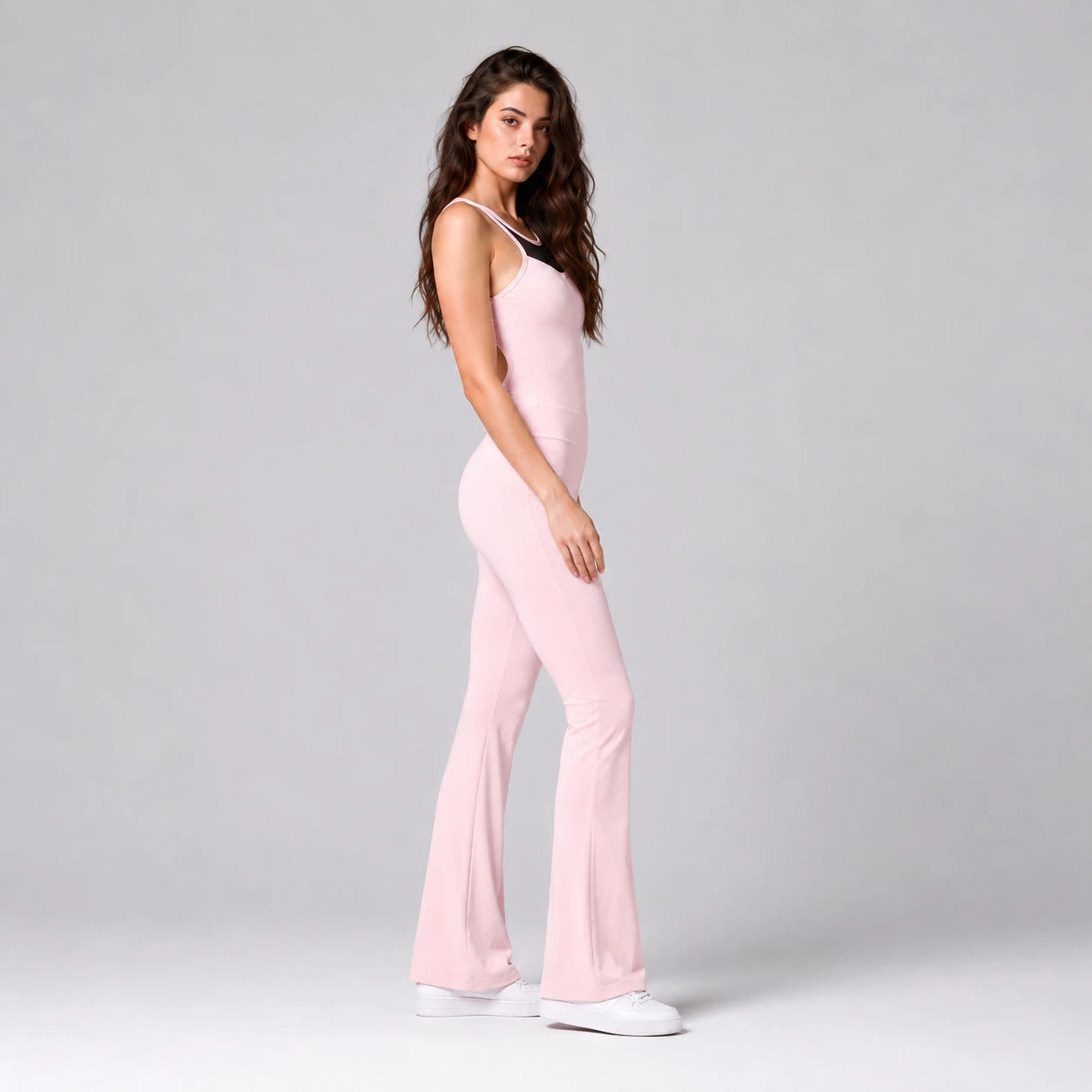 Open Back Flared Jumpsuit WHD0606636