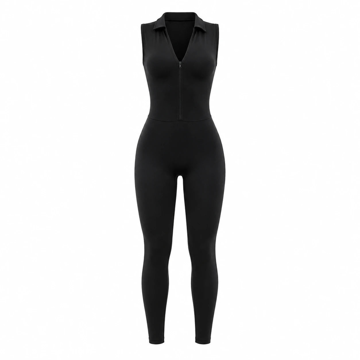 Zip Front Athletic Jumpsuit WHD0606638