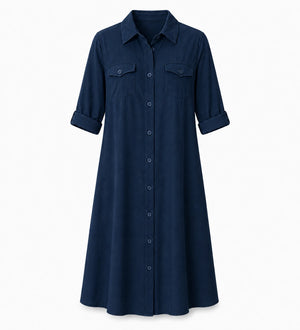 Light Blue Shirt Dress WHD0607007