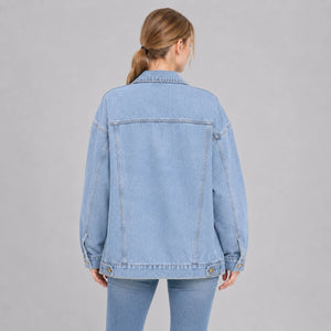 Oversized Longline Denim Jacket WHD0607023