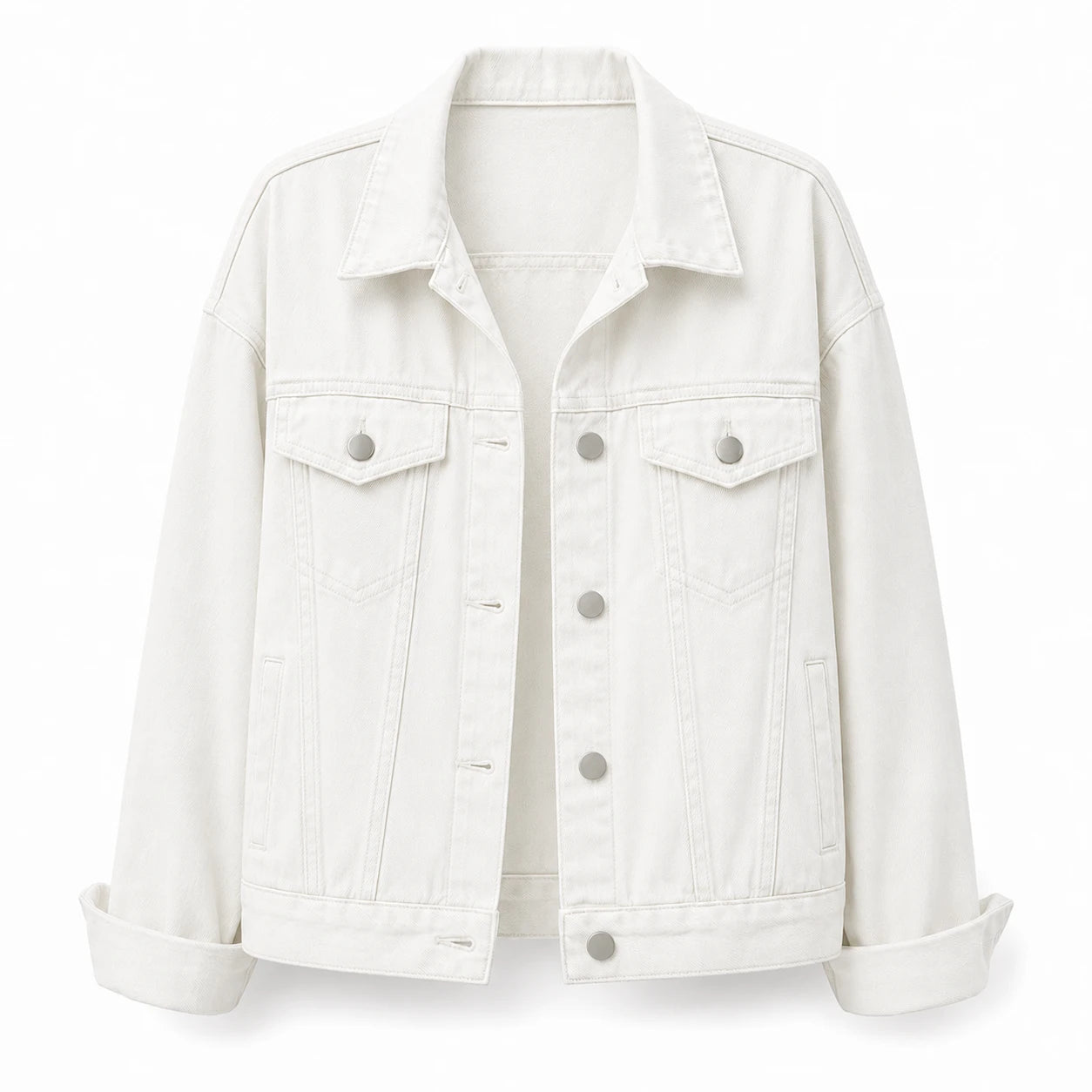 Oversized Pink Denim Jacket WHD0607030