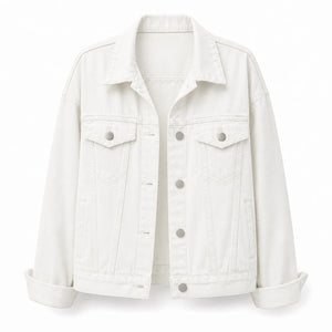Oversized Pink Denim Jacket WHD0607030