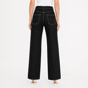Contrast Stitch Wide Leg Utility Pants WHD0607042