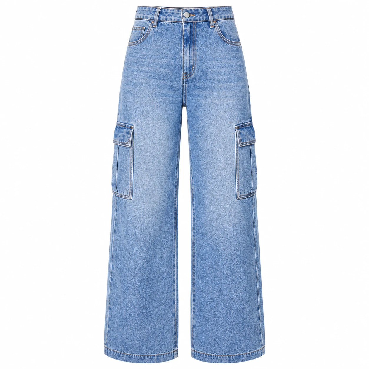 Wide Leg Cargo Jeans WHD0607043