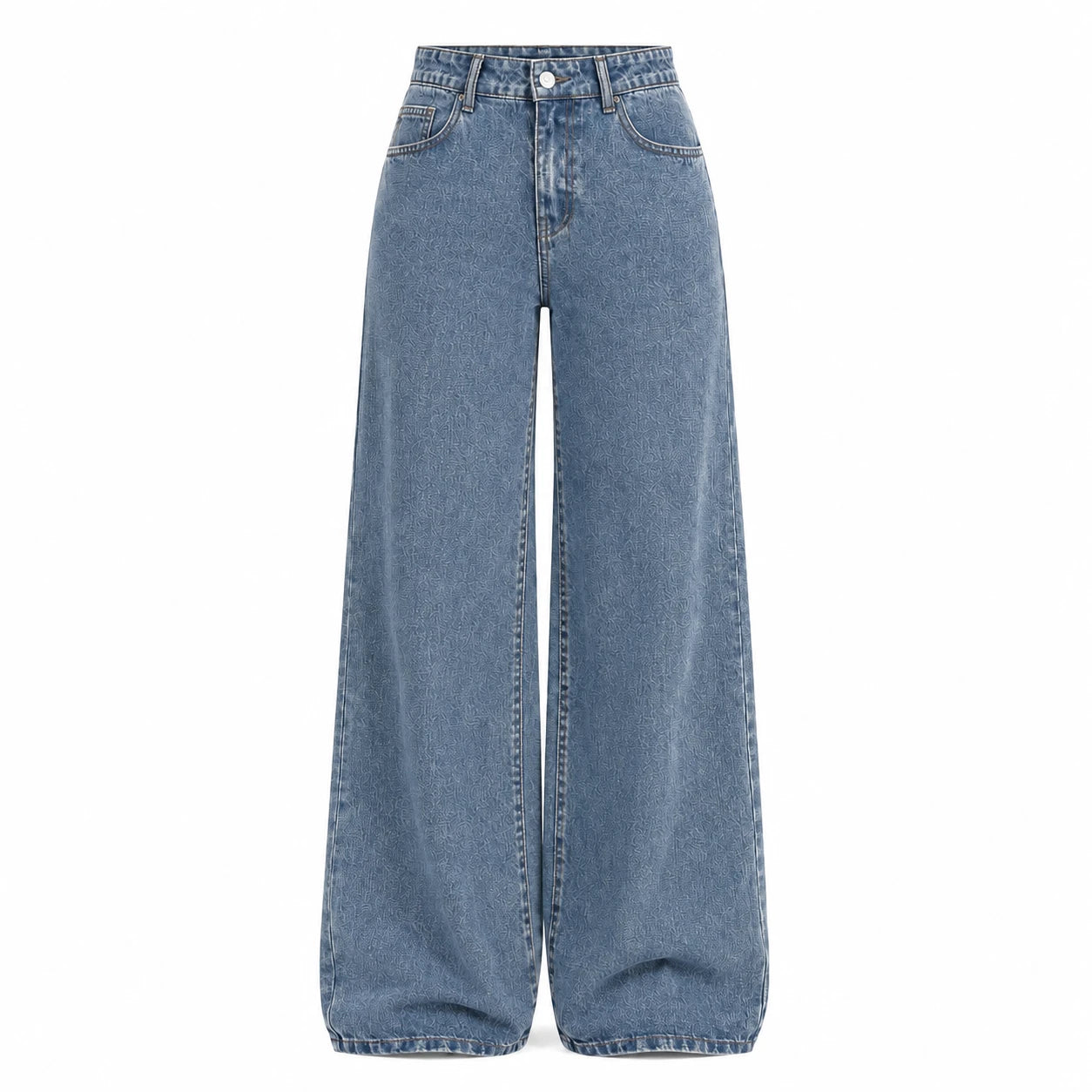 Washed Black Wide Leg Jeans WHD0607044