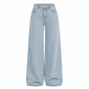 Washed Black Wide Leg Jeans WHD0607044