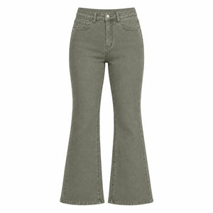 Bow Embroidered Flare Jeans WHD0607045
