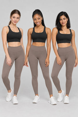WEARHUB Polyester-Spandex Hook-and-Eye Sports Bra — product, multiracial view