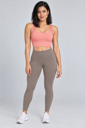WEARHUB Polyester-Spandex Mesh-Panel Sports Bra — Starry Black, front view