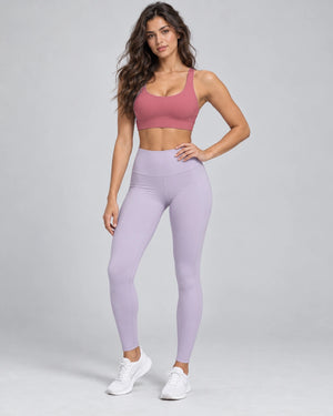 WEARHUB Nylon-Spandex Hook-and-Eye Sports Bra — Cardamom Red, color front view