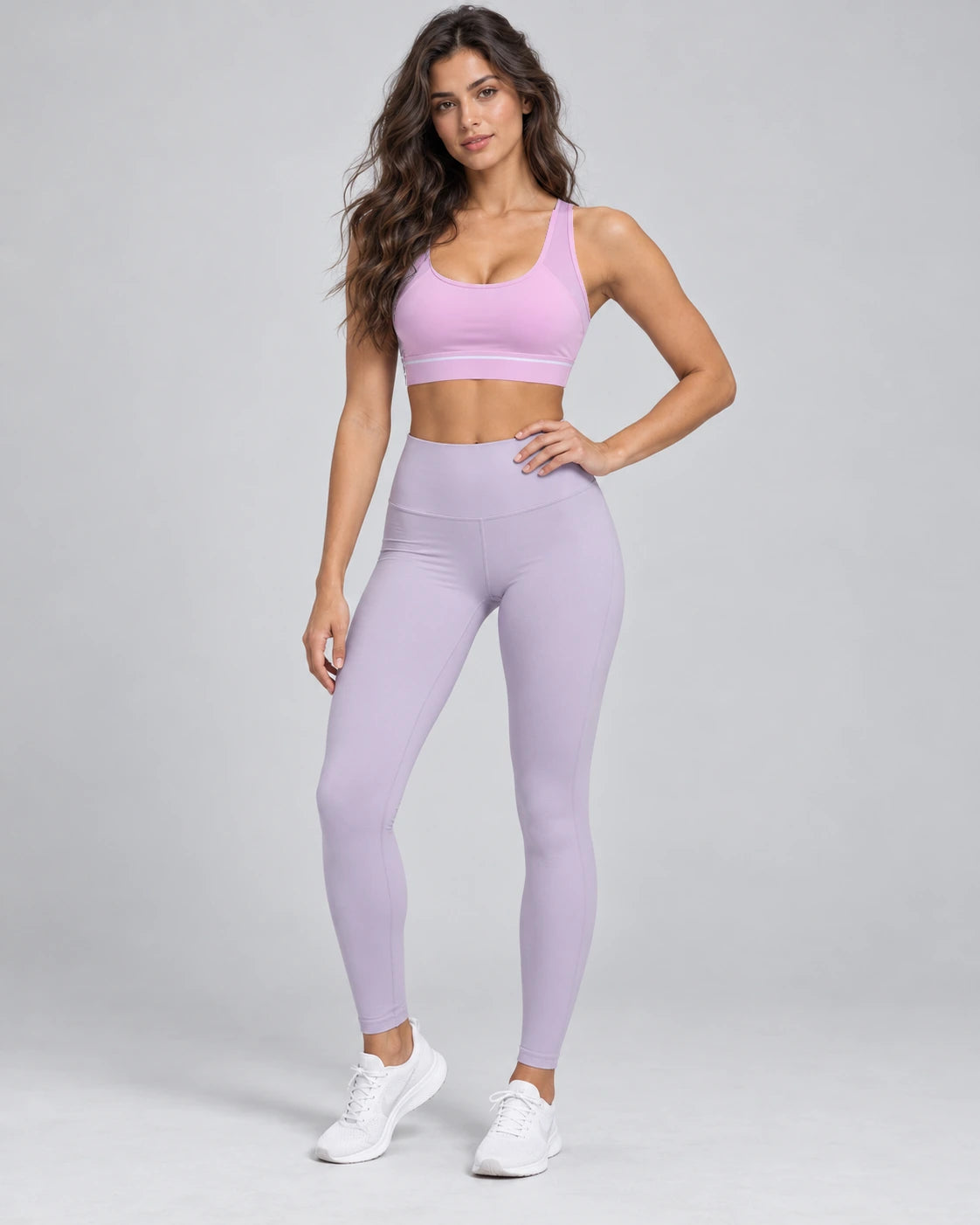 WEARHUB Polyester-Spandex Mesh Racerback Sports Bra — Starry Black, front view
