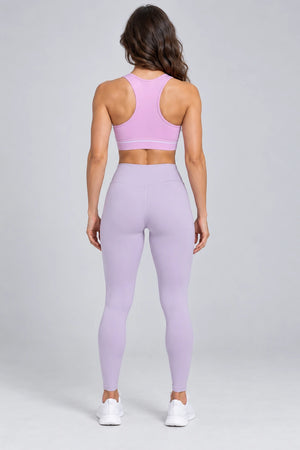 WEARHUB Polyester-Spandex Mesh Racerback Sports Bra — product, back view