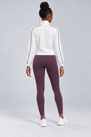 WEARHUB Polyester-Spandex Contour-Line Relaxed Active Jacket — product, back view