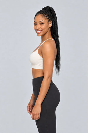 WEARHUB Polyester-Spandex EU-Sized Y-Back Sports Bra — product, side view