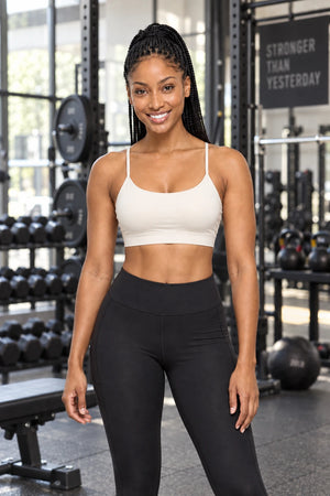 WEARHUB Polyester-Spandex EU-Sized Y-Back Sports Bra — product, scene view
