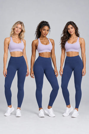 WEARHUB Nylon-Spandex Essential Active Pants — product, multiracial view