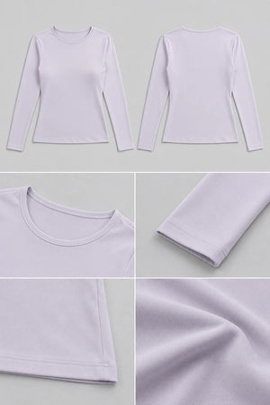 WEARHUB Nylon-Spandex Essential Long-Sleeve Active Top — product, details view