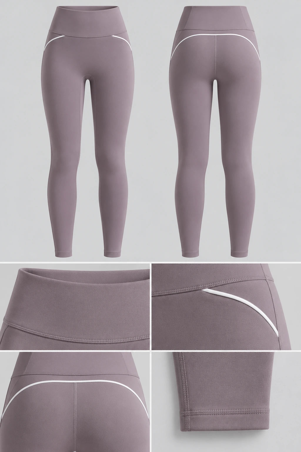 WEARHUB Nylon-Spandex Contour-Line Active Pants — product, details view