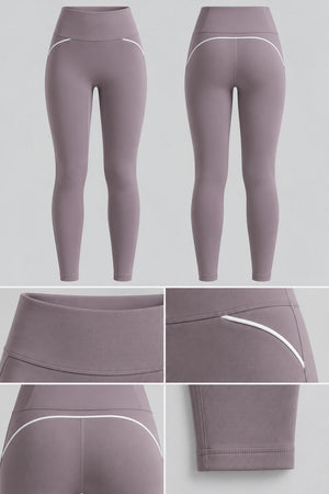 WEARHUB Nylon-Spandex Contour-Line Active Pants — product, details view