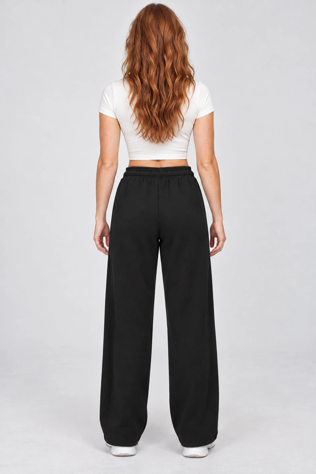 WEARHUB Cotton-Polyester Fleece Sweatpants — WHZ009 — product, back view
