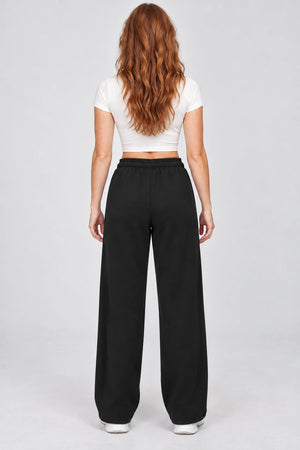 WEARHUB Cotton-Polyester Fleece Sweatpants — WHZ009 — product, back view